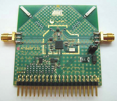 AT86RF231 — Antenna Diversity radio extender board AT86RF231